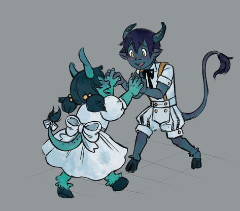 Last campaign, my friend and I had characters that were tiefling siblings, Io and Europa. Io was older, and he taught his sister how to walk on her hooves! #throwbackthursday Tiefling With Hooves, Tiefling Hooves, Tiefling Siblings, Tiefling Child, Eleanor Aesthetic, Siblings Aesthetic, Dnd Tiefling, Npc Ideas, Dnd Npc