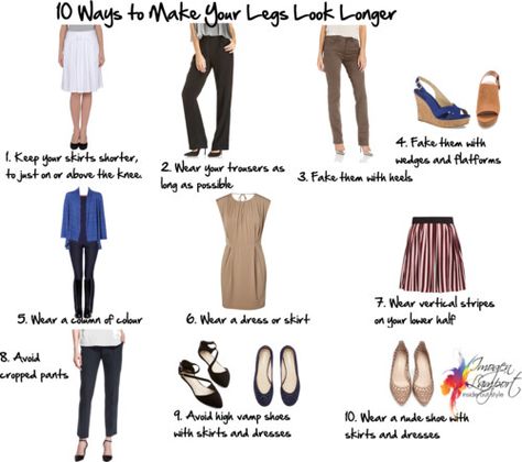 10 Ways to Make Your Legs Look Longer Short Legs Long Torso, Make Your Legs Look Longer, Inside Out Style, Clothing Tips, Inverted Triangle, Body Proportions, Petite Style, Women's Beauty, Long Torso