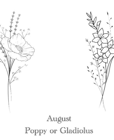 August Birth Month Tattoo Ideas, August Wildflower Tattoo, Virgo Flower Tattoo August, August Birth Flowers Tattoo, May And August Birth Flower Tattoo, August Birth Tattoo Ideas, August Birth Flower Tattoo With Name, Tattoo Ideas August, Butterfly Arm Tattoos For Women