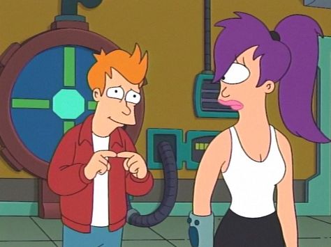 Leela And Fry, Fry And Leela Costume, Fry And Leela, Fry Futurama, Leela Futurama, Futurama Characters, Matt Groening, Futurama, Couple Cartoon