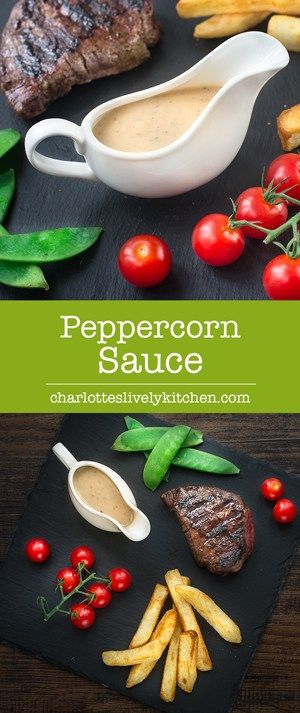 Peppercorn sauce without cream - My quick and easy peppercorn sauce recipe. It's made without cream, instead using milk and other common store cupboard and fridge ingredients so you can whip it up whenever you want. Easy Peppercorn Sauce, Peppercorn Sauce Recipe, Store Cupboard, Peppercorn Sauce, Whip It, Marinade Sauce, Gravy Sauce, Cooking Sauces, Steak Sauce