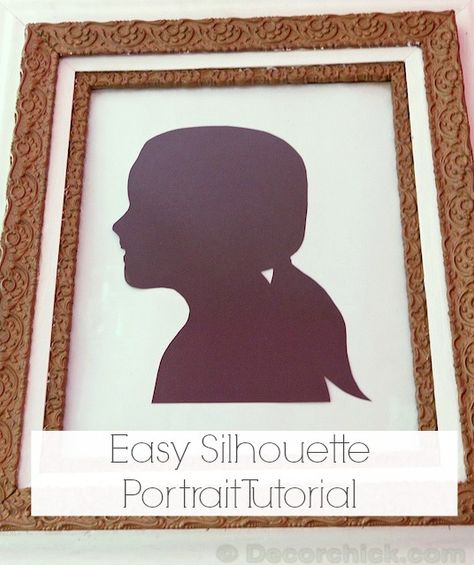 How To Make A Silhouette Portrait {Old School Style} Silouttes Art, Silhouette Portrait Projects, Diy Silhouette, Portrait Tutorial, Kids Silhouette, Silhouette Pictures, Silhouette Diy, Old School Style, Silhouette Photos