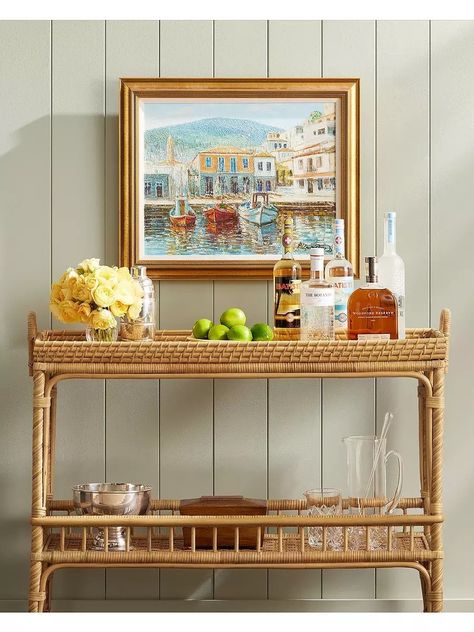 Holiday entertaining Must-have—-This rattan 40” wide bar cart is now  $598. 

Follow my shop @KHKD on the @shop.LTK app to shop this post and get my exclusive app-only content!

#liketkit #LTKHoliday #LTKsalealert #LTKGiftGuide
@shop.ltk
https://liketk.it/4qfEG Bar Cart In Bedroom, Cart In Bedroom, Black Bar Cart, Rattan Bar Cart, Bar Console, Rattan Bar, Raise The Bar, Serena And Lily, Entertaining Essentials