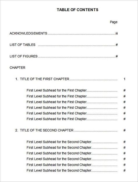 Report Content Page Template (7) | PROFESSIONAL TEMPLATES Table Of Contents Example, Reference Page For Resume, Word Table, Table Of Contents Template, Reserved Table Signs, Apa Format, Reference Page, Table Of Contents Page, Word 2007