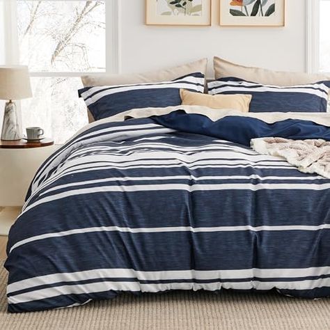 Striped Bedding, Bed Comforter Sets, Blue Duvet Cover, Full Duvet Cover, Reversible Duvet Covers, Duvet Covers Twin, Twin Duvet, King Duvet, King Duvet Cover