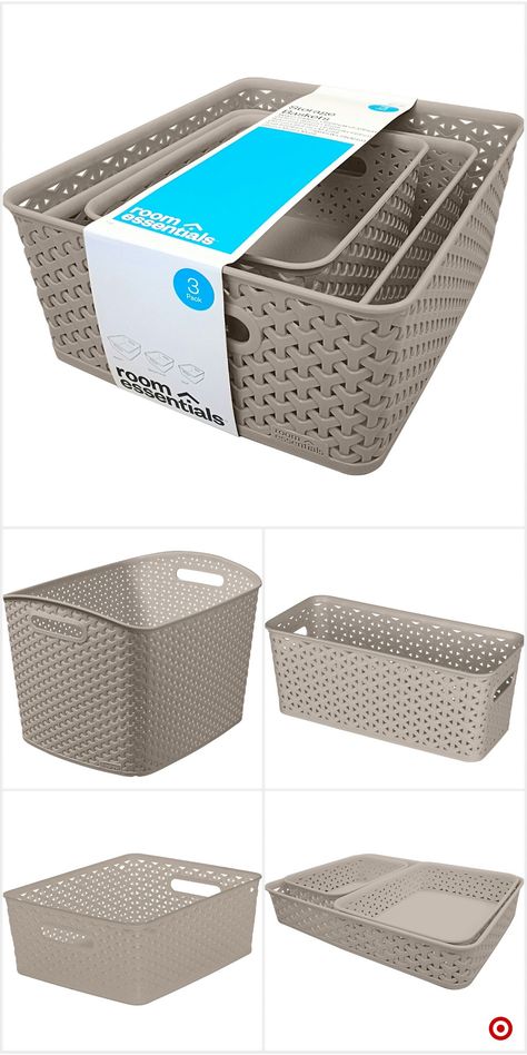 Shop Target for decorative boxes and baskets you will love at great low prices. Free shipping on orders of $35+ or free same-day pick-up in store. Organization Baskets, Interior Design Kitchen Rustic, Decluttering Ideas, Linen Closet Organization, Pantry Ideas, Kitchen Interior Design Modern, Functional Decor, Pantry Storage, Linen Closet