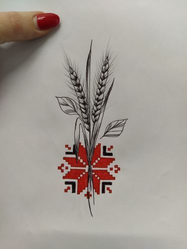 Traditional Ukrainian Tattoo, Wheat Tattoo, Slavic Tattoo, Ukrainian Tattoo, Polish Tattoos, Ink Link, On Tattoo, Native Tattoos, Simple Hand Embroidery Patterns