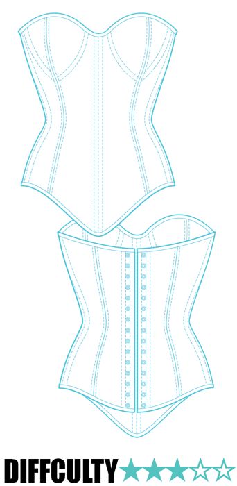 Diy Corset, Lingerie Patterns, Corset Sewing Pattern, Historic Fashion, Robes Vintage, Corset Pattern, Sewing Lingerie, Strapless Bustier, Festival Style