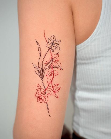 Daffodil Tattoo Daffodil Tattoo Ideas, Daffodil Flower Tattoos, Daffodil Tattoo, Daffodil Flower, Spring Beauty, Delicate Flowers, Winter Hairstyles, Delicate Flower, Flower Tattoos