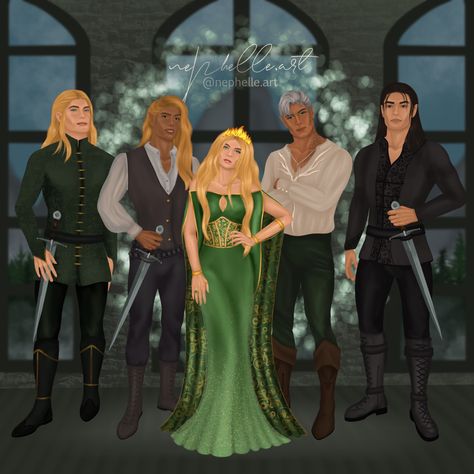 Sarah J. Maas fanart, Kingdom of Ash, Aelin, Fenrys moonbeam, lorcan salvaterre, rowan whitethorn, aedion ashryver, the cadre Aelin Galathynius Kingdom Of Ash, Aelin And Her Court, Aelin And Rowan Daughter, Aelin Kingdom Of Ash Fanart, Kingdom Of Ash Fanart Aelin, Tog Rowan And Aelin, Kingdom Of Ash Battle, Rowan And Aelin Kingdom Of Ash, Throne Of Glass Kingdom Of Ash