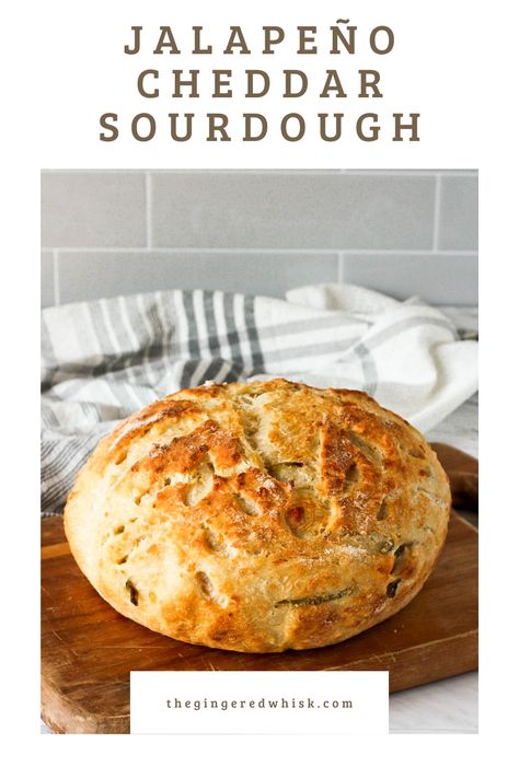 Jalapeño Cheddar Sourdough is a flavorful and fun sourdough bread recipe you can easily make at home! A great beginner bread recipe with the addition of fresh sliced jalapenos and shredded sharp cheddar cheese. This bread has a beautiful crust, a soft interior, and tons of flavor! Jalapeno Cheese Sourdough, Jalapeño And Cheddar Sourdough, Sourdough Bread Jalapeno Cheddar, Cheddar Jalapeno Sourdough, Jalapeño Cheese Sourdough Bread, Sourdough Cheddar Jalapeno Bread, Jalapeño Cheddar Sourdough Bread, Sourdough Jalapeno Cheddar Bread, Jalapeño Sourdough Bread