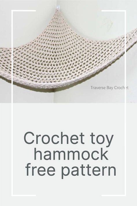 crochet toy storage hammock free pattern Plushie Net Crochet Pattern, Crochet Hanging Basket For Stuffed Animals, Toy Net Crochet Pattern, Crochet Stuffy Net, Crochet Wall Hammock Free Pattern, Crochet Teddy Hammock, Storage Hammock Crochet, Crochet Plushie Net Pattern, Crochet Net For Stuffed Animals