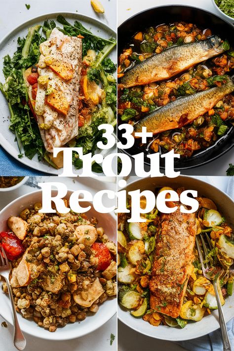 33+ Simple Trout Recipes to Delight Your Taste Buds and Impress Your Guests!... Savor the deliciousness of trout with simple recipes that will wow your friends and family. From grilled to baked these easy dishes make mealtime fun and flavorful. Perfect for gatherings or cozy dinners find tips on seasoning sides sauces and cooking methods that bring out the best in this tasty fish!... https://ostrali.com/foodr/trout-recipes Trout Breakfast Recipes, White Trout Recipes, Trout Recipes Pan Seared, Trout Recipes Grilled, Fried Trout Recipes, Speckled Trout Recipe, Smoked Trout Recipe, Smoked Trout Salad, Fried Trout