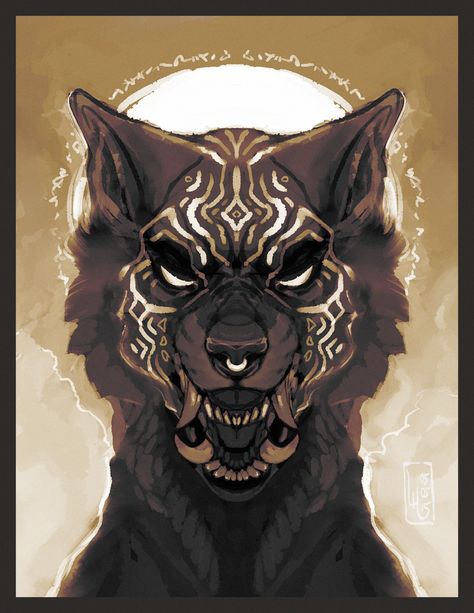 Hound Of Ill Omen, Bat Species, Fall In Love Again, Wolverine Art, Fantasy Wolf, In Love Again, Werewolf Art, Aggressive Dog, Pfp Ideas