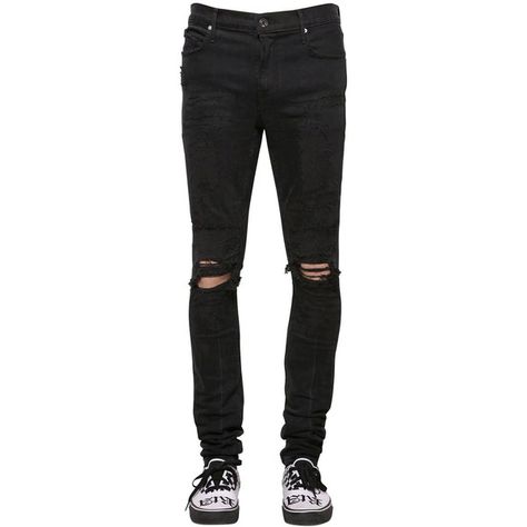 Outfit Cowo, Mens Distressed Jeans, Black Jeans Men, Torn Jeans, Ripped Jeans Men, Celana Jeans, Destroyed Denim, Mens Fashion Casual Outfits, Mens Pants Fashion