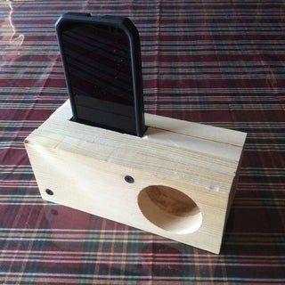 Android Passive Amplifier Speaker : 6 Steps (with Pictures) - Instructables Diy Phone Speaker Amplifier, Wooden Speaker Box Design, Passive Phone Speaker, Cell Phone Amplifier Wood Diy, Wood Phone Speaker, Wood Speakers Design, Iphone Speaker Wood, Phone Speaker Diy, Phone Speaker Amplifier