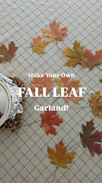 Leaf Ideas, Fake Leaves, Fall Leaf Garland, Sweet Time, Sustainable Decor, Budget Friendly Decor, Cottage Core Aesthetic, Leaves Fall, Leaf Garland