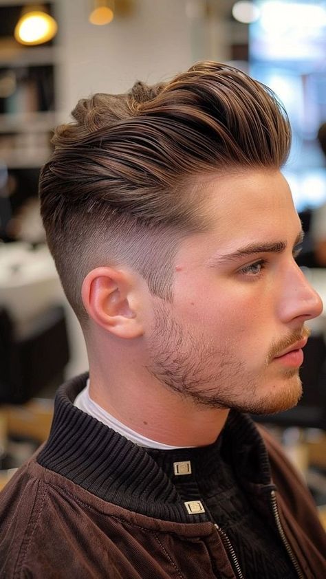 Brown Hair Colour Brown Hair Colour, Mens Hair Colour, Coloured Hair, Mens Fashion Blog, Brown Hair Colors, Hair Colour, Hair Highlights, Brown Hair, Mens Hairstyles