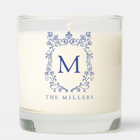 50 Dollars, Family Monogram, Personalized Candle, Selling Candles, Woody Fragrance, Personalized Candles, Kids Nursery Decor, Newlywed Gifts, Kids Stationery