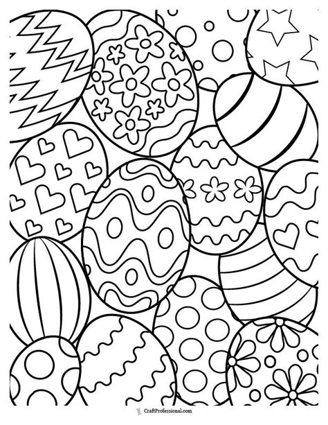 Easter Egg Colouring Pages, Easter Adult Coloring Pages, Easter Coloring Pages For Adults, Easter Coloring Sheets Free Printables, Easter Colouring Printables, Peeps Coloring Pages, Easter Color Pages, Easter Coloring Pages Printable Free, Printable Easter Crafts