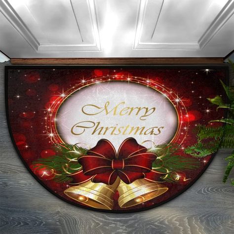 Welcome Front Door, Front Door Mat Indoor, Christmas Kitchen Rugs, Xmas Bells, Mat For Bedroom, Indoor Outdoor Bathroom, Door Mat Indoor, Hearth Rug, Front Door Mat