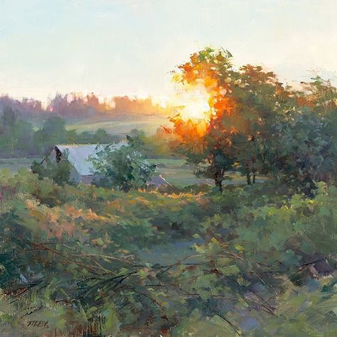 Artist - Deborah Tilby Canadian Painter. Modern Landscape Art, The Sun Rises, Painting Competition, Sun Rises, Modern Landscape, Southwest Art, Paintings I Love, Plein Air Paintings, Pastel Art