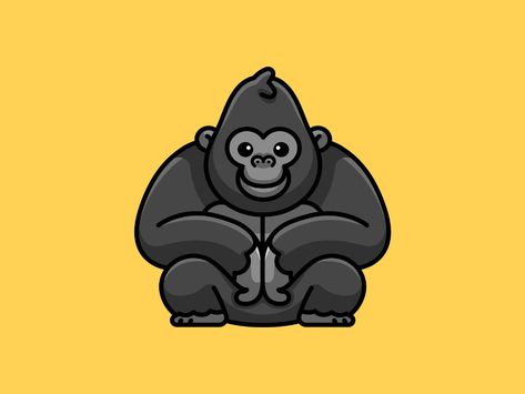 Alfrey Davilla, Gorilla Illustration, Wallpaper Dog Aesthetic, Animals And Pet Supplies, Tata Surya, Dog Tattoo Ideas, Gorillas Art, Gorilla Tattoo, Wallpaper Dog