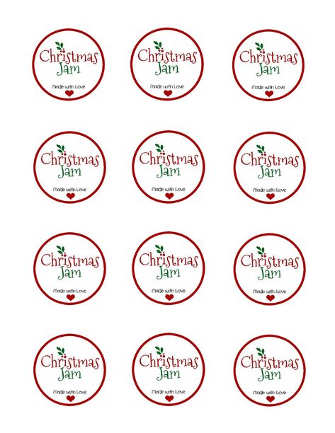 Free Printable for Christmas Jam Jam Christmas Gift, Jam Jar Labels Printable, Free Christmas Labels, Labels Free Printable, Jam Labels, Jam Jar Labels, Canning Jam Recipes, Jam Gift, Canning Jar Labels