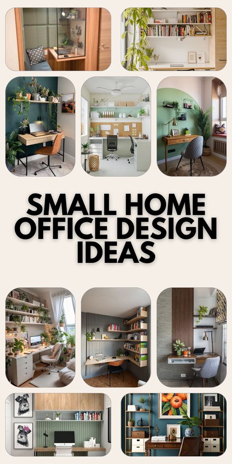 Small Home Office Design Ideas: Maximize Your Workspace Functional Home Office Design, Entryway Office Combo, Relaxed Office Space, Compact Home Office Ideas, Bright Home Office Ideas, Kawaii Office Ideas, Small Office Corner Ideas, Little Office Space Ideas, Work Office Interior Design