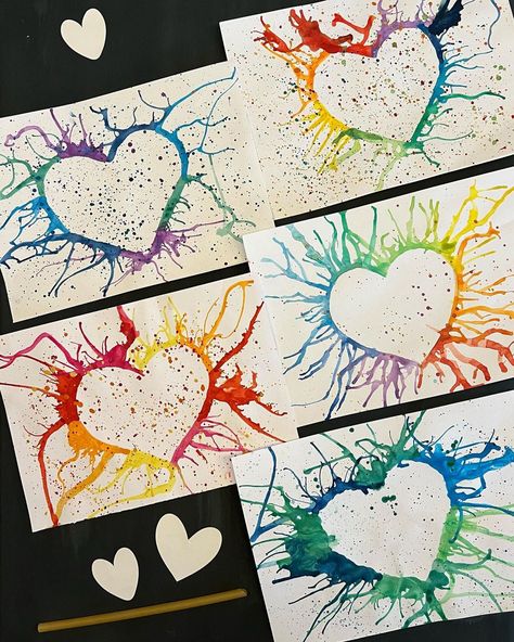 English & Art 🌿 | Electric hearts 💕 Valentine’s Day card meets carnival fun meets blow painting using pasta straws! The kids loved it and I think the… | Instagram Straw Blowing Art, Blow Painting, Cardboard Play, Blow Paint, Art Lessons For Kids, English Art, The Kids, Art For Kids, You Think