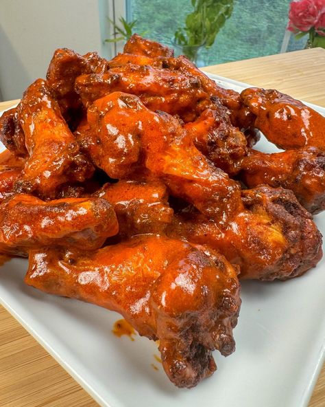 Four20 blazin buffalo wings going crazy! Enjoy these photos for now! I’ll drop the recipe tomorrow morning in time for the festivities! ⛽️💨😮‍💨🔥🔥#buffalowings #wings #chickenwings #hotwings #cookingwithpatlee #dmv Hot Wings Aesthetic, Buffalo Hot Wings Recipe, Spicy Hot Wings, Hot Buffalo Wings, Boneless Buffalo Wings, Buffalo Hot Wings, Spicy Wings, Healthy Bowls Recipes, Buffalo Chicken Wings