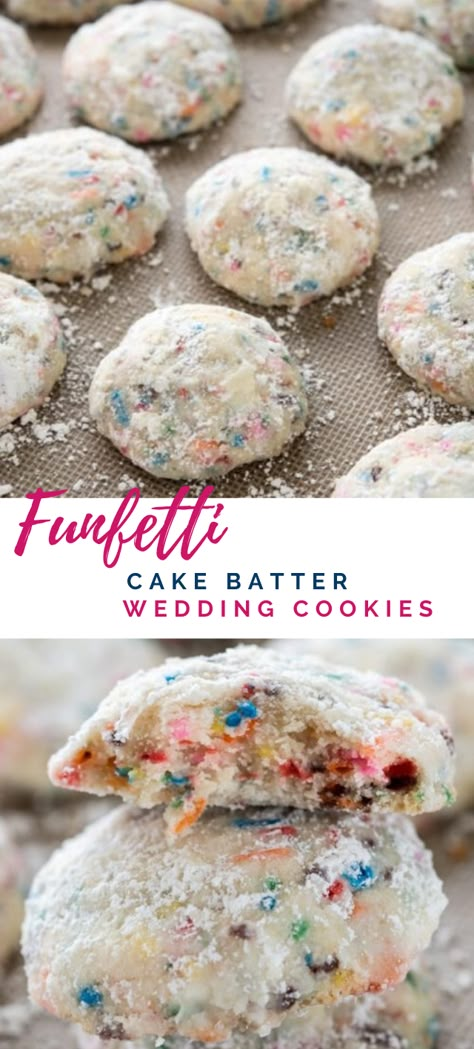 Recipe For Russian Tea, Funfetti Desserts, Easy Funfetti Cake, Funfetti Recipes, Cookies With Sprinkles, Oreo Bars, Russian Tea Cake, Russian Tea, Eat Cookies