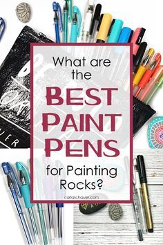 Rock Painting Supplies, Paint Pens For Rocks, Rock Painting Tutorial, Stone Art Painting, Best Paint, Painted Rocks Kids, Painted Rocks Craft, Painted Rocks Diy, Rock Painting Ideas Easy