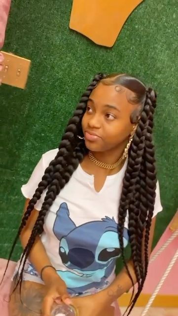 La hairstylist 📍 on Instagram: "Four ponytails 😩😍😍😍" Four Braids, Cuffin Nails, Four Braid, Faux Locs Hairstyles, Quick Weave Hairstyles, Quick Braided Hairstyles, Braided Ponytail Hairstyles, Quick Weave, Natural Hair Braids