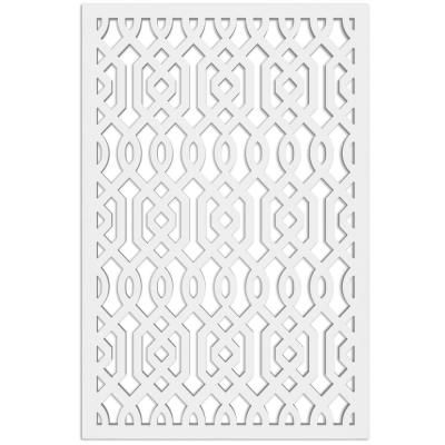 Azzaria 32 in. x 4 ft. White Vinyl Decorative Screen Panel Vinyl Lattice Panels, Arbor Trellis, Lattice Panels, Privacy Fencing, Partition Designs, Decorative Screen Panels, Shade Screen, Rental Ideas, Vinyl Panels