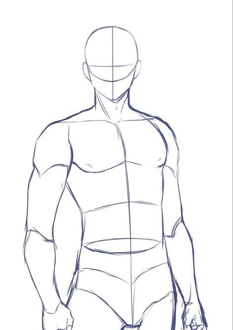 Drawing Poses Male, Male Body Drawing, Male Art Reference, Male Pose Reference, Drawing Body Poses, Body Sketches, Body Drawing Tutorial, Body Base Drawing, Body Reference Drawing