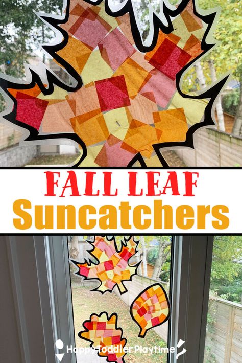 Real Leaf Suncatcher For Kids, Leaf Suncatchers Preschool, Thanksgiving Suncatcher Craft, Fall Leaf Suncatcher, Fall In The City Art For Toddlers, Fall Leaves Toddler Crafts, Leaf Suncatcher For Kids, Fall Leaf Suncatcher Craft, Leave Activities For Toddlers