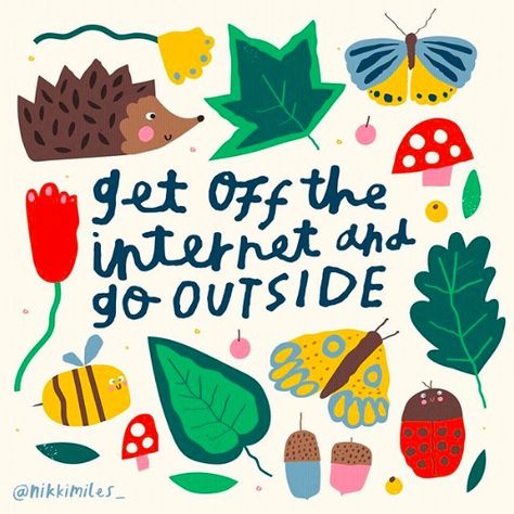 It's a beautiful world out there, go out and see it with your own eyes 🍂  🎨: Nikki Miles  #explore #getoutside #adventure #unplug Action For Happiness, Cafe Table, Gillian Anderson, Future Ideas, Happy Words, Ruby Rose, Social Distancing, Happy Thoughts, Go Outside