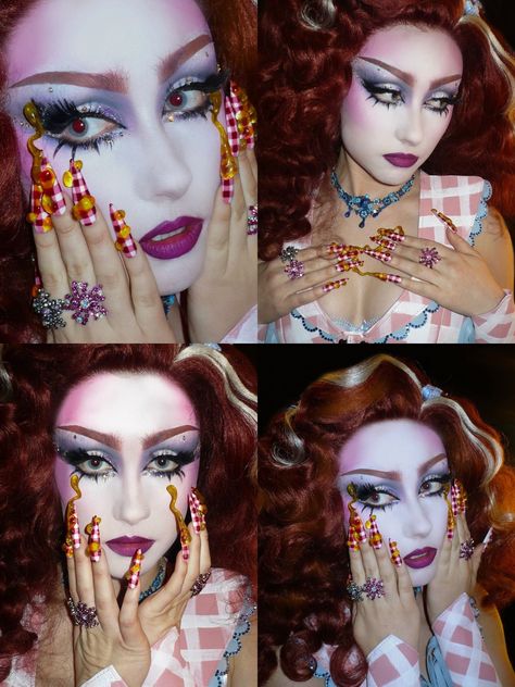 Pulling Eyelid Down Pose, Chappell Roan Outfits, Fashion Tweets, Chappell Roan Makeup, Chapell Roan, Chappel Roan, Midwest Princess, Drag Makeup, Queen Makeup