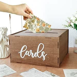 Wooden Card Box Wedding, Handwritten Place Cards, Banquet Table Decorations, Envelope Money, Graduation Card Boxes, Wedding Gift Money, Wedding Card Box, Card Table Wedding, Gift Card Boxes