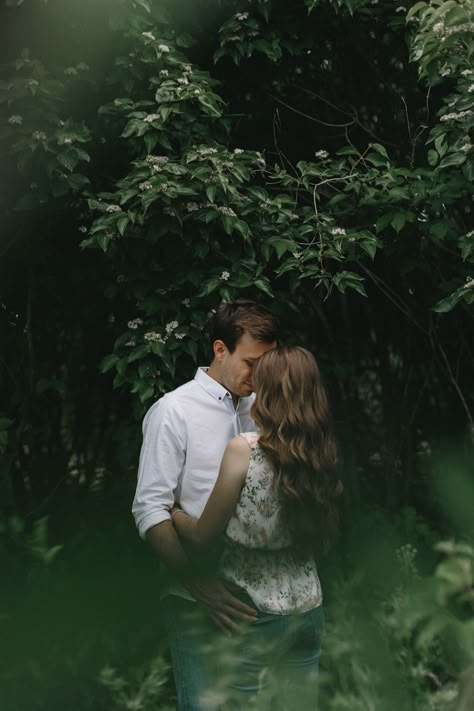 Green Couple Photoshoot, Rain Forest Photoshoot, Engagement Forest Photoshoot, Couples Photoshoot In Forest, Couples In The Woods, Intimate Outdoor Couple Photos, Forest Couple Photoshoot Moody, Woodland Engagement Shoot, Engagement Pictures Forest