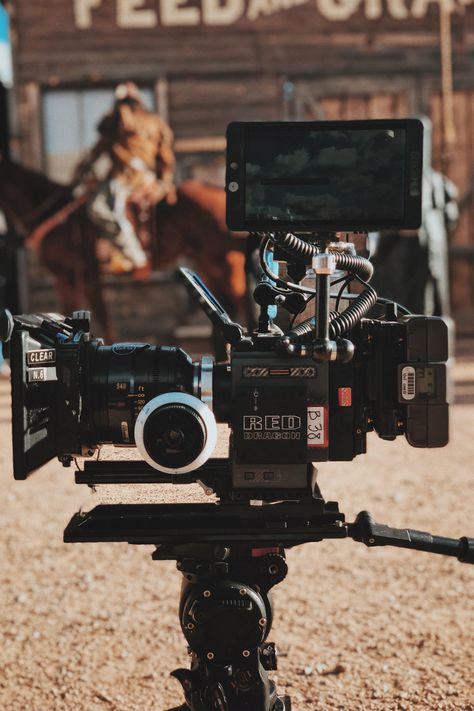 A RED Dragon camera with a Cooke S4i prime lens, a clip-on compendium, Small HD on-board monitor and a follow focus