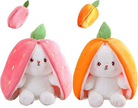 Affliate to Amazon Strawberry Bunny, Kawaii Fruit, Rabbit Plush Toy, Creative Bag, Easter Bunny Plush, Kawaii Plush, Bunny Doll, Kids Birthday Gifts, Cute Stuffed Animals