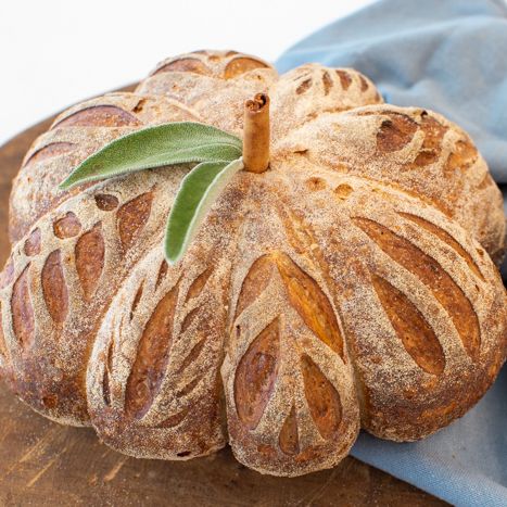 Artisan Pumpkin Bread, Pumpkin Shaped Bread Recipe, Bread Shaped Like Pumpkins, Pumpkin Shaped Sourdough Bread, Pumpkin Shaped Bread, Mill Flour, Baker Bettie, Bread Pumpkin, Bread Bowl Recipe