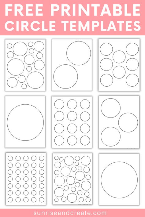 printable circle templates Fall Leaf Template, Printable Circles, Decimals Worksheets, Free Printable Gift Tags, Shape Templates, Circle Outline, Circle Template, Leaf Template, Crafts And Diy