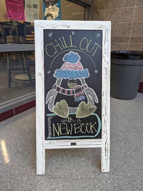 winter January Chalkboard Art, January Chalkboard Ideas, January Chalkboard, Bar Chalkboard Ideas, Chalk Signs, January Art, Chalkboard Calendar, Chalk Sign, Sandwich Board