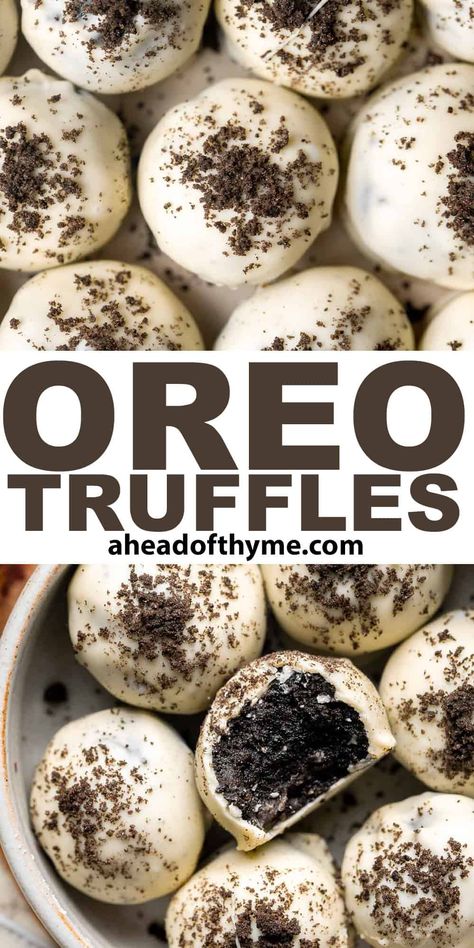 Sweets To Bring To A Party, Oreo Cheesecake Truffles, Oreo Cheesecake Balls, Truffles Oreo, Brownie Balls, Cream Cheese Oreo, Cheesecake Balls, Oreo Truffles Recipe, Truffle Cookies