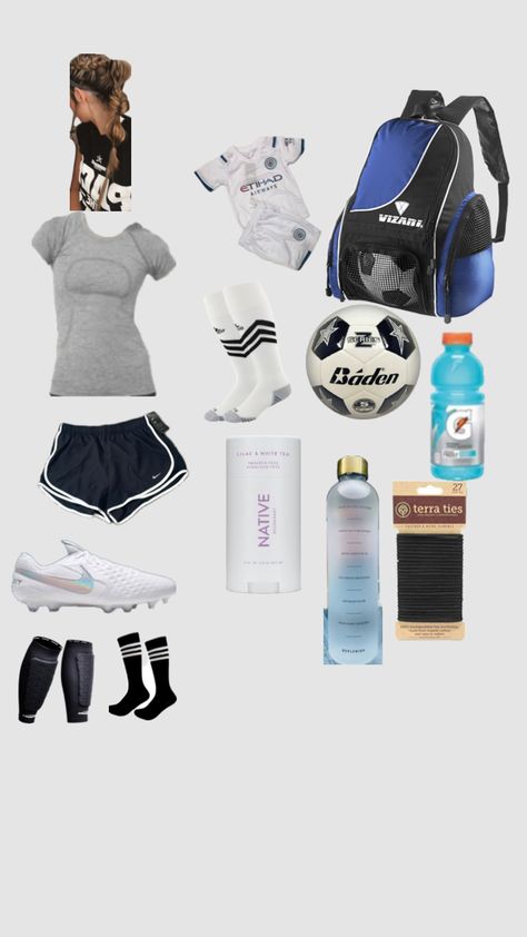 Soccer Bag, Volleyball Tips, Soccer Outfit, Soccer Outfits, Cheer Outfits, Soccer Practice, Indoor Soccer, Practice Outfits, Soccer Games