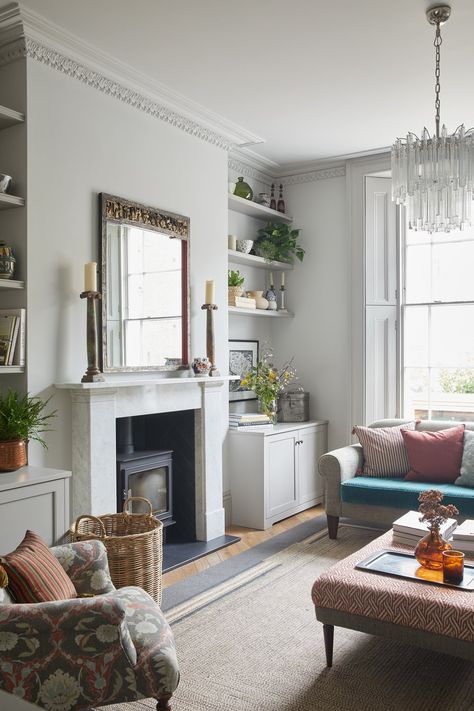 Victorian House Renovation - Primrose Hill, London — Cave Interiors Victorian Home Design, Victorian House Renovation, Victorian Villa, Victorian House Interiors, London Living Room, Victorian Living Room, London Interior Design, Victorian Townhouse, Primrose Hill