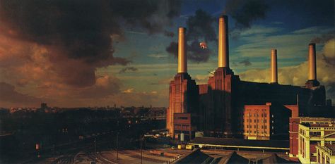 brown high-rise building Pink Floyd #animals #London #pigs album covers #Battersea #1080P #wallpaper #hdwallpaper #desktop Pink Floyd Wallpaper, Pink Floyd, The Sky, Train, Wallpapers, Building, Animals, Pink